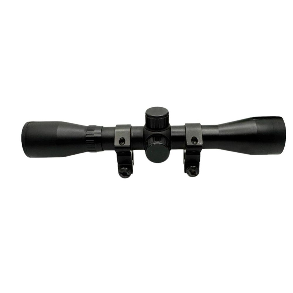 4x32 Compact Rifle Scope With Nitrogen Gas Port & Mounting Rings - Picture 2 of 15